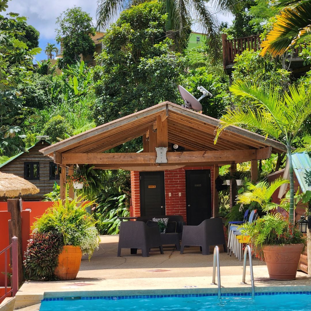 Open-air structure in the mountains of Orocovis